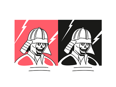 Hungry eyed Samurai design dribbbleweeklywarmup graphics halloween illustration minimal samurai spooky