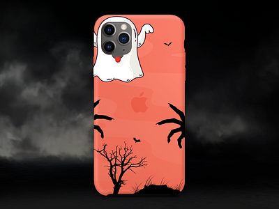 Spooky iPhone Cover concept cover cover art cover design design dribbbleweeklywarmup experiment ghost halloween halloween design mobile spooky ui