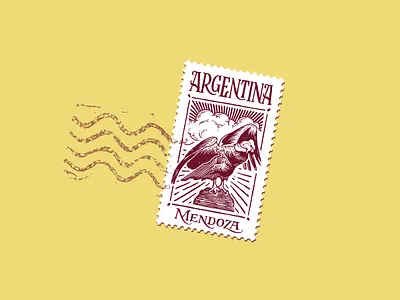 We are live on Dribbble now, from Mendoza Argentina! engrave illustration lettering