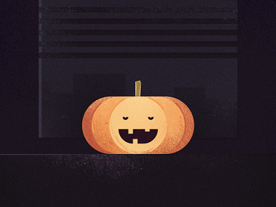 Pumpkin art city design halloween icon illustration illustrator night room spooky vector