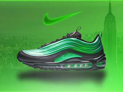 Nike Air max 97 Poster design logo nike air