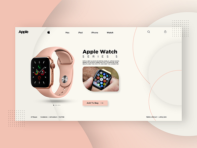 Apple Watch Series 5 Landing Page UI apple apple watch art brand design brand identity branding designtrand digital art firstshot macos motion design motiongraphics photoshop tranding typography uidesign uxdesign web design website webuiuxdesign