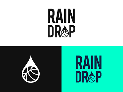 Rain Drop Logo Design basketball basketball logo branding identity logo logo design logo designer logo mark logo mark design logo mark symbol logodesign logos logotype rain rain drop raindrop sport sports sports design sports logo