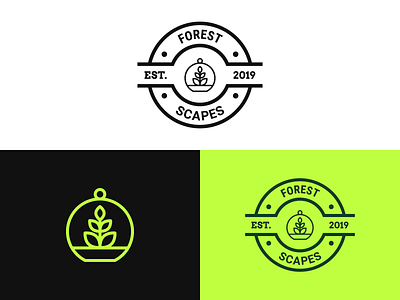 Forest Scapes Logo Design badge badge design badge logo branding emblem emblem design emblem logo forest logo forest scapes green logo identity logo logo design logo designer logo mark logo mark design logo mark symbol logodesign logos logotype