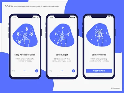 Goride app - walkthrough screens android android app app branding design illustration illustrator ios onboard onboarding onboarding screen screen ui ux vector walkthrough walkthrough screens walkthroughs
