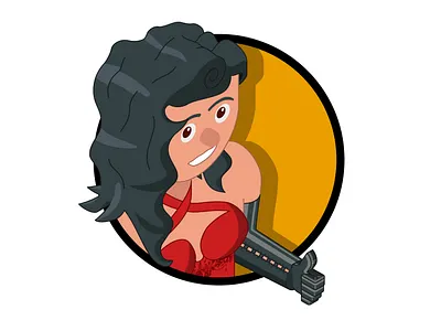 Fatale blanc illustration isometric rouge vector