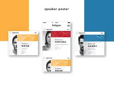 Touch Digital Summit banner branding design poster