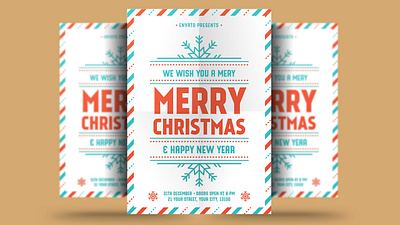 Christmas and New Year Flyer bash celebration christmas christmas flyer christmas party club elegant event flyer gold holiday invitation merry christmas new year new years eve nightclub nye party party flyer poster