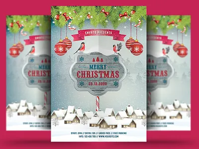 Christmas Flyer celebration christmas christmas bash christmas festival christmas flyer christmas night christmas party club event festival flyer holiday invitation merry christmas new year new year flyer new year party new year poster party poster