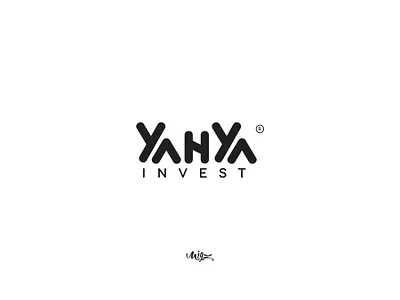 yahya invest logo brand branding calligraph calligraphy design invest logo typographi typography ui vector