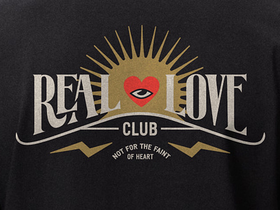 Real Love Club Logo System apparel beta branding design drawing font heart illustration lettering lightning bolt logo logo system love responsive logo test typography vector