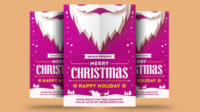 Merry Christmas Holiday Flyer celebration christmas christmas bash christmas festival christmas flyer christmas night christmas party club event festival flyer holiday invitation merry christmas new year new year flyer new year party new year poster party poster