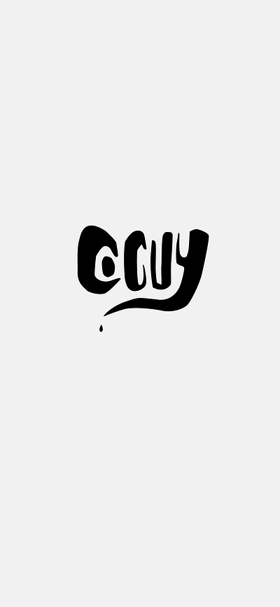 cocuy llettering logo typogaphy