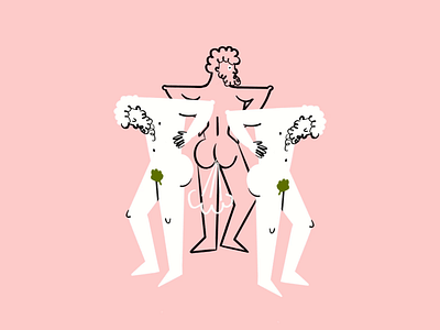 Navel Gazin' 🔮 animated art design doodle dutch design week fart funny future illo illustration lol navel gazing omphaloskepsis omphaloskepsis procreate sketch statues