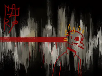 Head Bones 8 illustration procreate