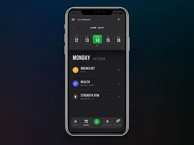 Burnstate App fitness app mobile mobile app design