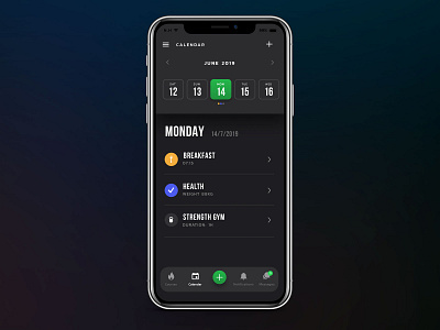 Burnstate App fitness app mobile mobile app design