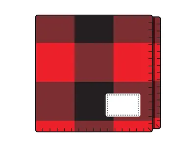 Photo Studio Label blanket illustration