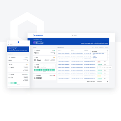 Chainlink Explorer - Node Operator Detail Page bitcoin blockchain btc chainlink crypto crypto wallet cryptocurrency dashboard desktop eth ethereum explorer link litecoin ltc mobile responsive ripple webapp xrp