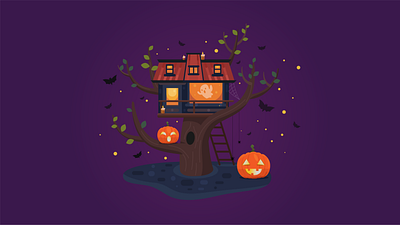 halloween house art design digital digital art drawing halloween halloween design halloween pumpkin illustation illustration infographic infographic design pumkin spirit vector