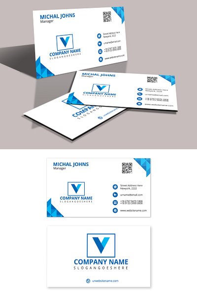 abstract business card design design identity logo