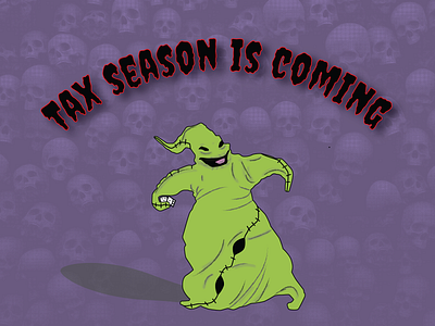 Oogie Boogie Taxes design halloween illustrator oogie boogie scary spooky vector weeklywarmup