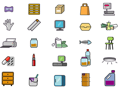 Icon pack flat illustration icons iconsesign illustration illustrator pilaf estudio