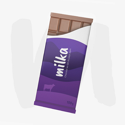 Milka Packaging Redesign branding candy chocolate design dribbbleweeklywarmup illustration illustrator mockup packaging redesign wrapper