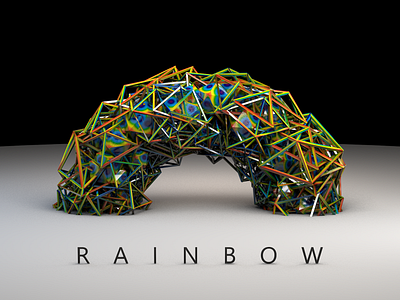 Rainbow 3d colors illustration inspiration rainbow