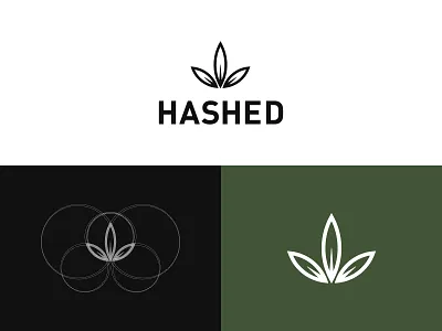 Hashed Logo Design cannabis branding cannabis design cannabis logo combination mark flower logo green logo grid logo hashed logo logo construction logo design logo designer logo grid logo mark logo mark design logo mark symbol logodesign logos logotype wellness logo