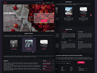 Dark Design Concept brading concept creative creative design design digitaldesign landing landing page style ui uidesign uiux uiuxdesign ux uxdesign webdesign website