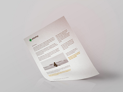 eMedrep Letterhead Design branding design letterhead logo stationery
