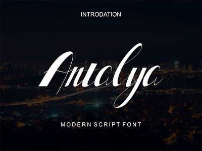 Antalya-modern script brochure design font font design hand lettering hand written script font vintage vintage font wedding