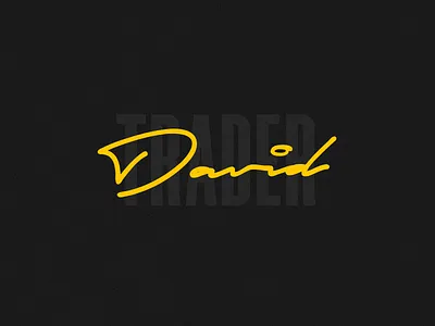David Trader | Logotype branding creative forex identity designer logo logo design logo design concept logo mark logotype signature smart logo trader typography
