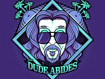 The Dude Abides big lebowski cs4 illustration illustrator spirituality vector vector illustration