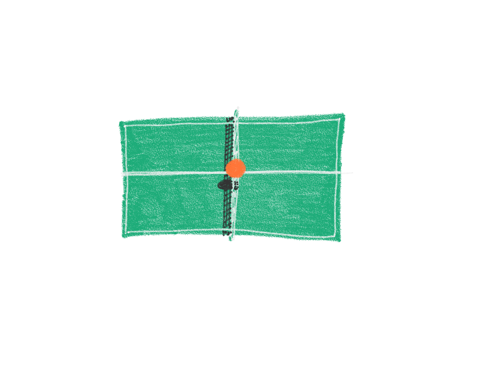 Table Pong animated animatedgif ball bounce gif green illustration pingpong tabletennis
