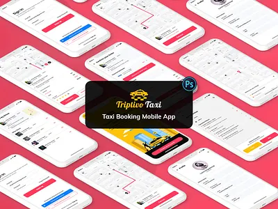 Taxi Booking Mobile App UI Kit Light Version analyze android booking cab ios lightversion mobileapp statistics taxi trending uidesign uikit