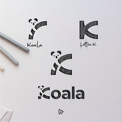 Koala Logo Design (SOLD OUT) animal brand branding design designer dual meaning garagephic studio graphic icon illustration inspiration k logo koala koala logo letter k logo negative space negative space logo vector