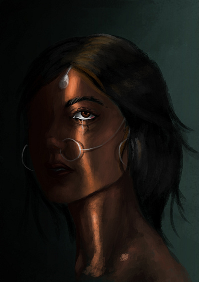 Woman in despair through the sliver of society digitalart digitalartist digitalartwork illustration