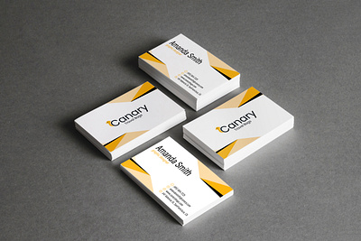 CANARY Logo business businesscard card design graphic design logo logotype yellow