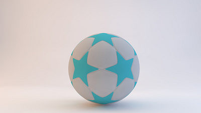 football 3d c4d creative design