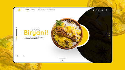 Biryani biryani design food home ui uidesign ux uxdesign webdesign