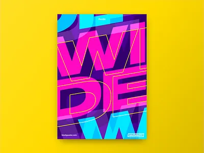 Poster - Wide blankposter blankposter.com poster type vector