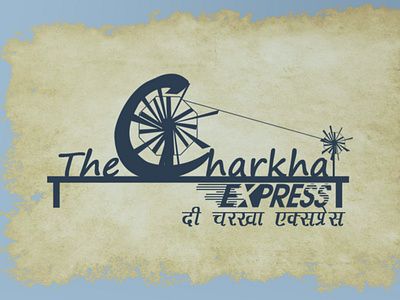 THE CHARKHA EXPRESSS branding design logo logo design logodesign mobile app vector