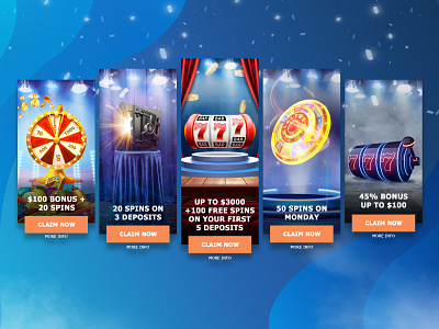 Banner Design for Casino casino design graphic design landing page offer promotional ui user interface