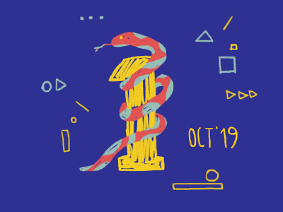 Oct 19 apple music birthday illustration music one year