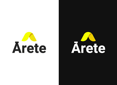 Arete abstract design abstract logo brand design brand identity construction construction logo development letter a lettermark logo logo design minimal minimalist logo wordmark