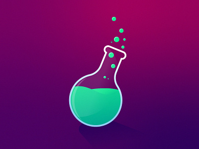 🧪Potion n°2 gradient graphic design illustration illustrator vector