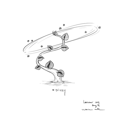 Dizzy artistic black and white digital dizzy drawing illustration illustration art inktober inktober2019 ipadpro linedrawing painting plant plant illustration