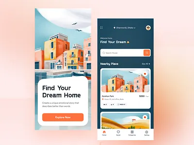 Real Estate App app app design application booking design house ios minimal mobile mobile app design property real estate real estate agency real estate agent real estate app real estate branding typography ui uiux ux